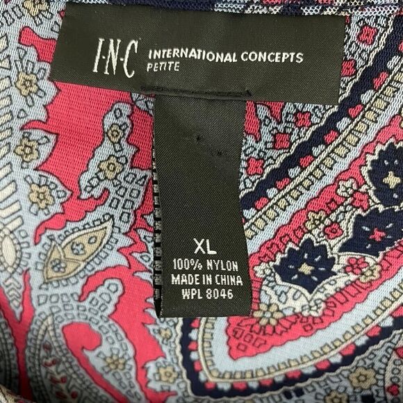 INC International Concepts Embellished Tunic Blouse Size XL - Picture 2 of 8